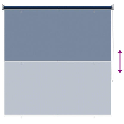 vidaXL Outdoor Roller Blind 90% UV Block Blue 140 x 140 cm HDPE