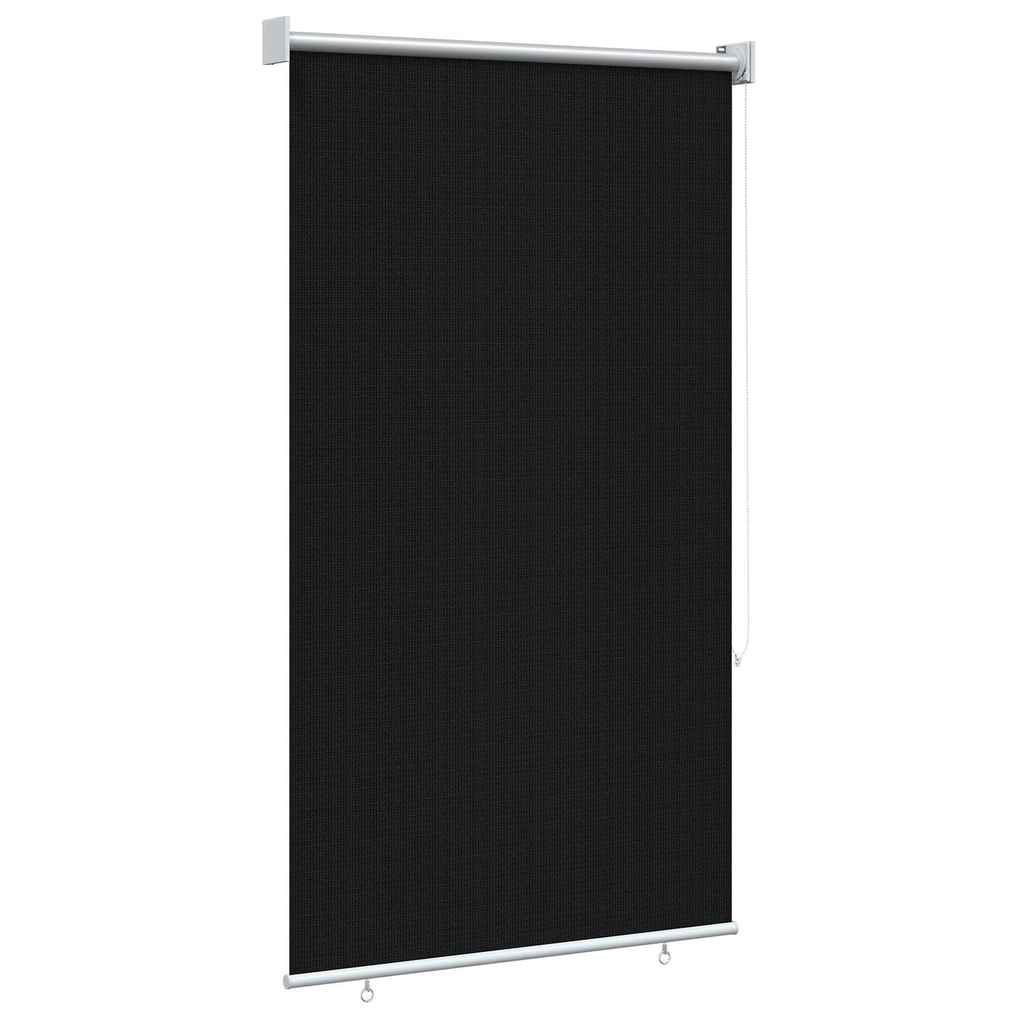 vidaXL Outdoor Roller Blind 90% UV Block Black 80 x 140 cm HDPE
