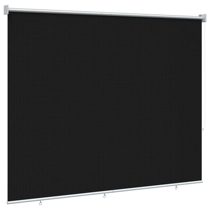 vidaXL Outdoor Roller Blind 90% UV Block Black 200 x 140 cm HDPE