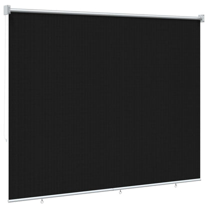 vidaXL Outdoor Roller Blind 90% UV Block Black 200 x 140 cm HDPE