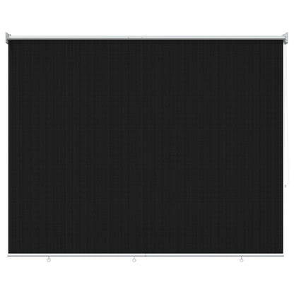 vidaXL Outdoor Roller Blind 90% UV Block Black 200 x 140 cm HDPE
