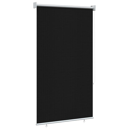 vidaXL Outdoor Roller Blind 90% UV Block Black 80 x 230 cm HDPE