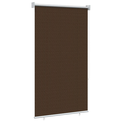 vidaXL Outdoor Roller Blind 90% UV Block Brown 60 x 140 cm HDPE