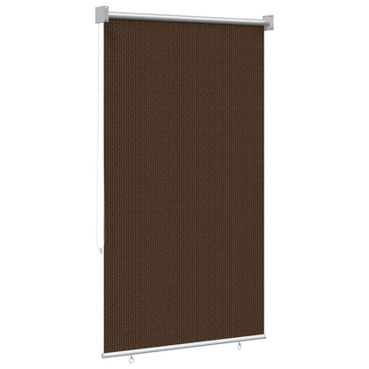 vidaXL Outdoor Roller Blind 90% UV Block Brown 60 x 140 cm HDPE