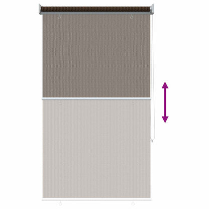 vidaXL Outdoor Roller Blind 90% UV Block Brown 60 x 140 cm HDPE