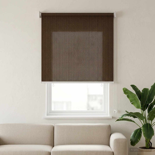 vidaXL Outdoor Roller Blind 90% UV Block Brown 80 x 140 cm HDPE
