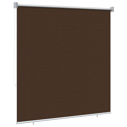vidaXL Outdoor Roller Blind 90% UV Block Brown 140 x 140 cm HDPE