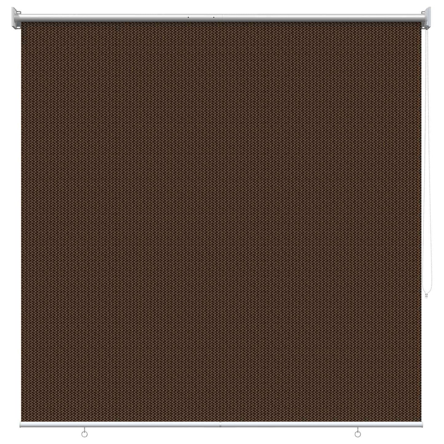 vidaXL Outdoor Roller Blind 90% UV Block Brown 140 x 140 cm HDPE
