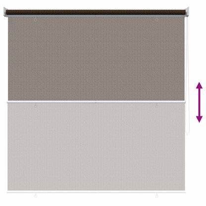 vidaXL Outdoor Roller Blind 90% UV Block Brown 140 x 140 cm HDPE