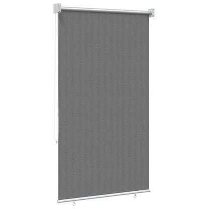 vidaXL Outdoor Roller Blind 90% UV Block Light Grey 100 x 140 cm HDPE