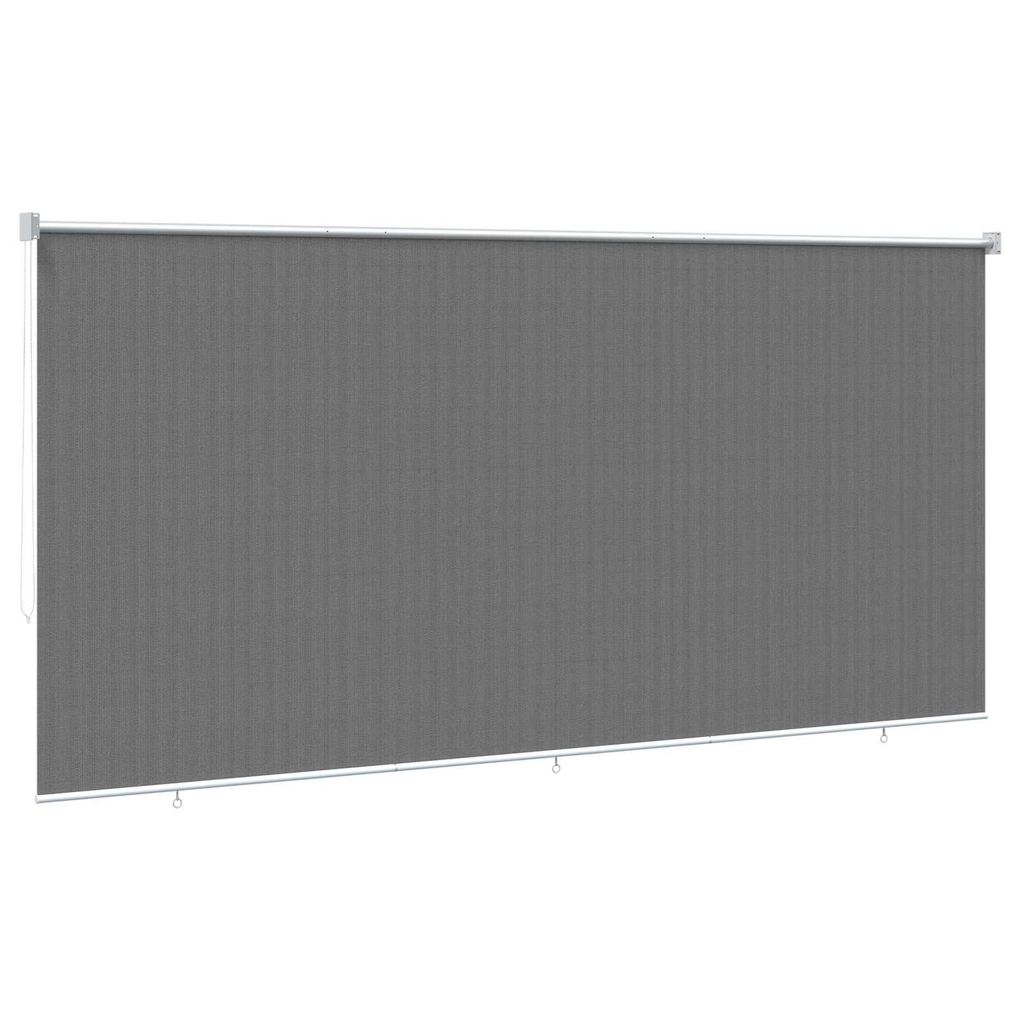 vidaXL Outdoor Roller Blind 90% UV Block Light Grey 350 x 140 cm HDPE