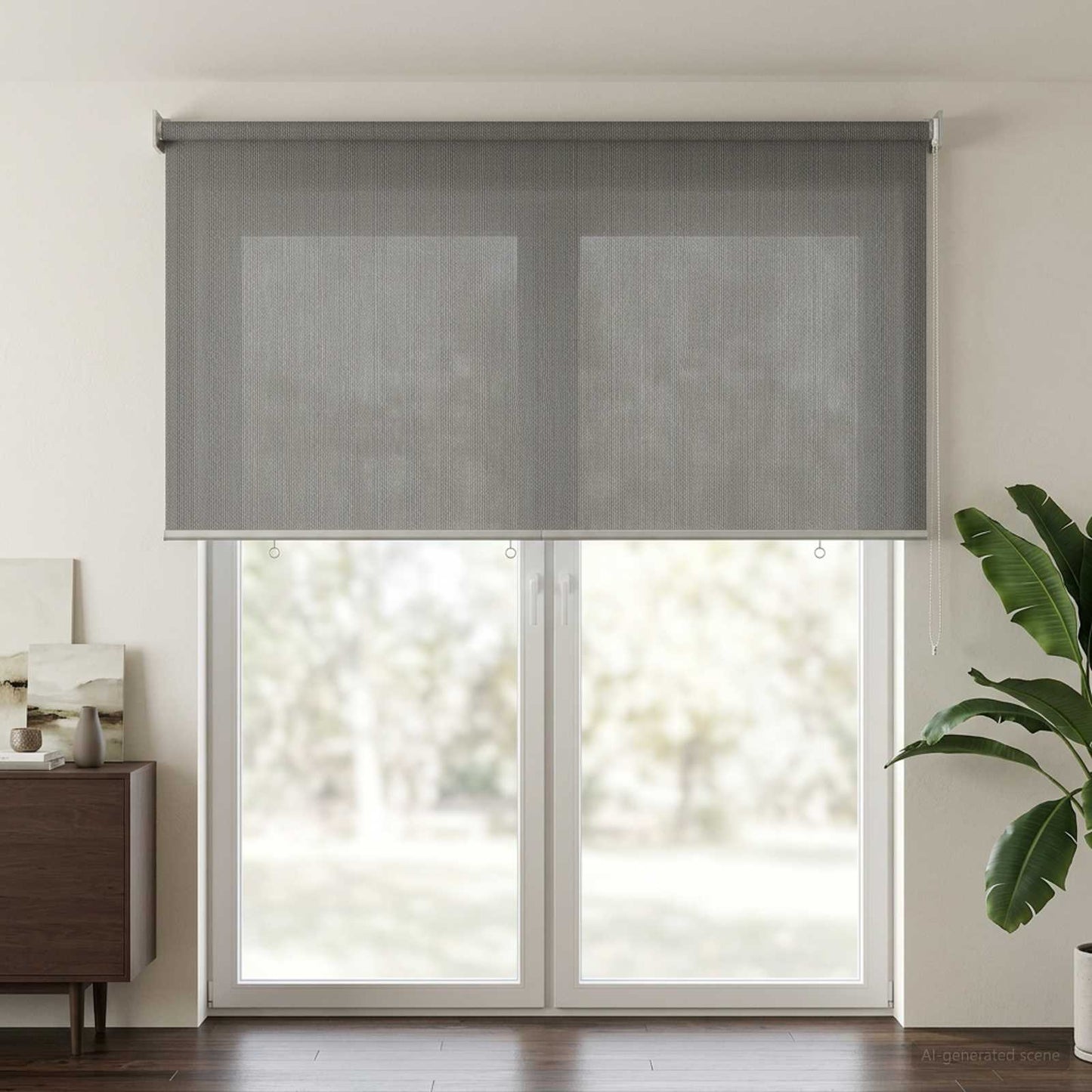 vidaXL Outdoor Roller Blind 90% UV Block Light Grey 160 x 230 cm HDPE