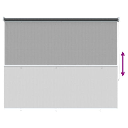 vidaXL Outdoor Roller Blind 90% UV Block Light Grey 200 x 230 cm HDPE