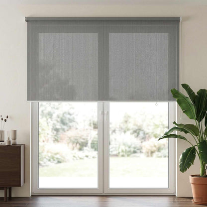 vidaXL Outdoor Roller Blind 90% UV Block Light Grey 240 x 230 cm HDPE