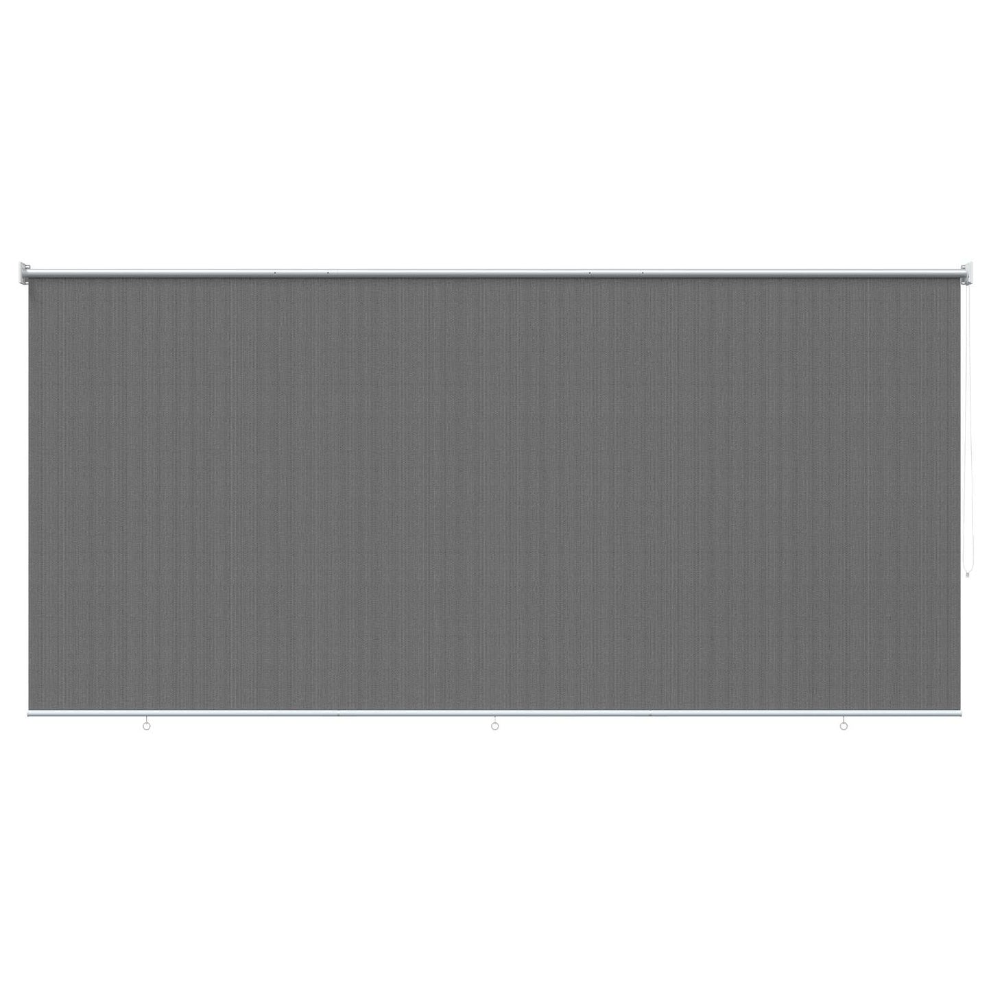 vidaXL Outdoor Roller Blind 90% UV Block Light Grey 300 x 230 cm HDPE
