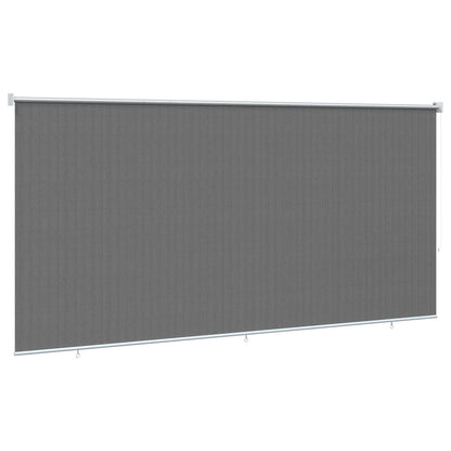 vidaXL Outdoor Roller Blind 90% UV Block Light Grey 350 x 230 cm HDPE