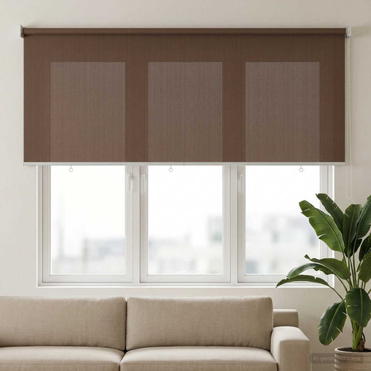 vidaXL Outdoor Roller Blind 90% UV Block Taupe 160 x 140 cm HDPE