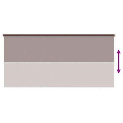 vidaXL Outdoor Roller Blind 90% UV Block Taupe 240 x 140 cm HDPE