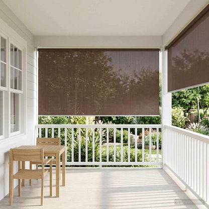 vidaXL Outdoor Roller Blind 90% UV Block Taupe 300 x 140 cm HDPE