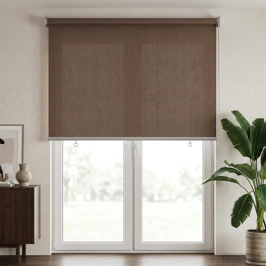 vidaXL Outdoor Roller Blind 90% UV Block Taupe 60 x 230 cm HDPE