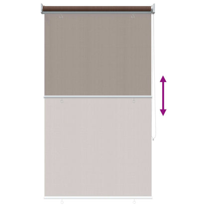 vidaXL Outdoor Roller Blind 90% UV Block Taupe 100 x 230 cm HDPE