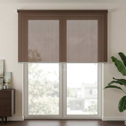 vidaXL Outdoor Roller Blind 90% UV Block Taupe 120 x 230 cm HDPE