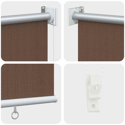 vidaXL Outdoor Roller Blind 90% UV Block Taupe 200 x 230 cm HDPE