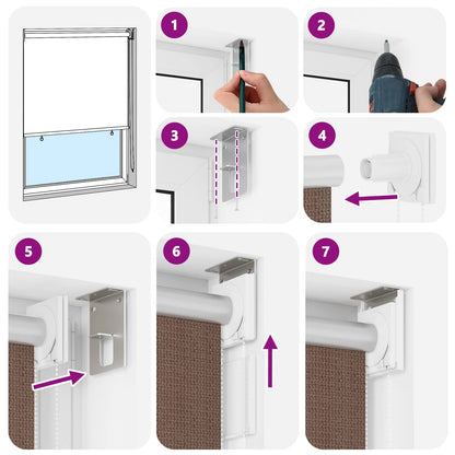 vidaXL Outdoor Roller Blind 90% UV Block Taupe 200 x 230 cm HDPE
