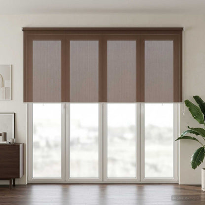 vidaXL Outdoor Roller Blind 90% UV Block Taupe 300 x 230 cm HDPE