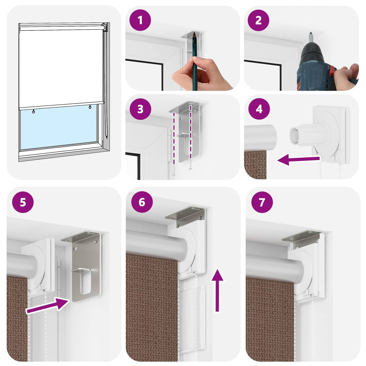 vidaXL Outdoor Roller Blind 90% UV Block Taupe 350 x 230 cm HDPE