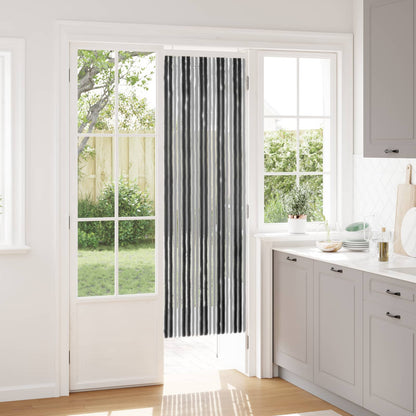 vidaXL Insect Curtain Chenille Grey and Black 56 x 185 cm 100% PP