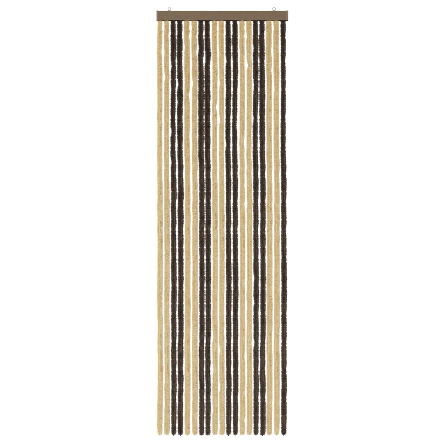 vidaXL Insect Curtain Chenille Dark Brown and Beige 56 x 185 cm