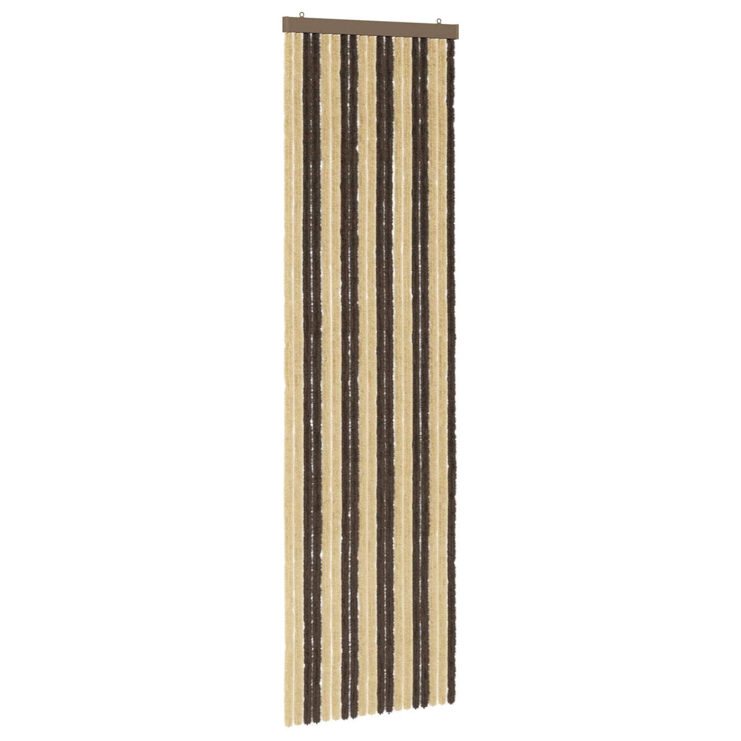 vidaXL Insect Curtain Chenille Dark Brown and Beige 56 x 200 cm