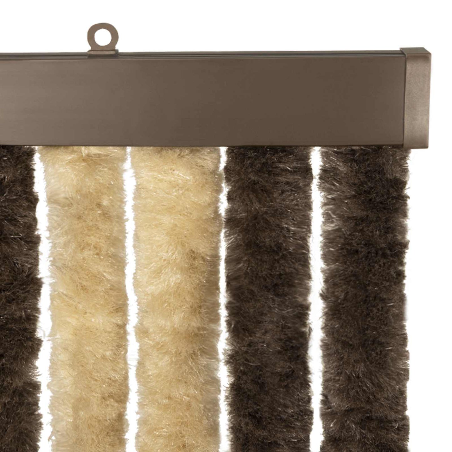 vidaXL Insect Curtain Chenille Dark Brown and Beige 90 x 220 cm