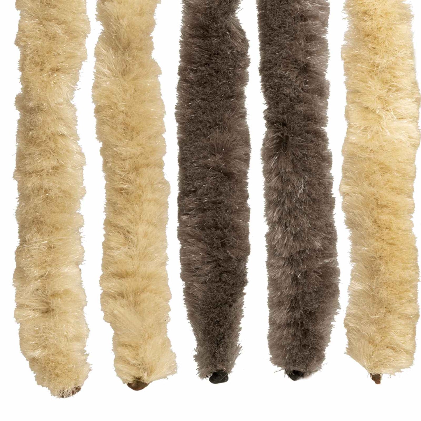 vidaXL Insect Curtain Chenille Dark Brown and Beige 90 x 220 cm