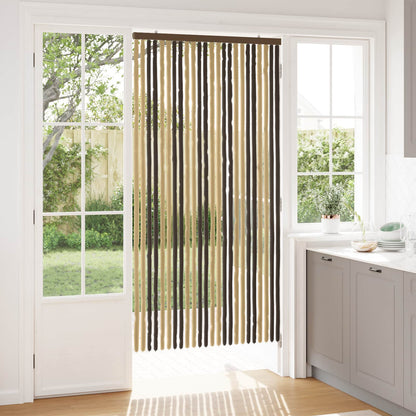 vidaXL Insect Curtain Chenille Dark Brown and Beige 100 x 200 cm