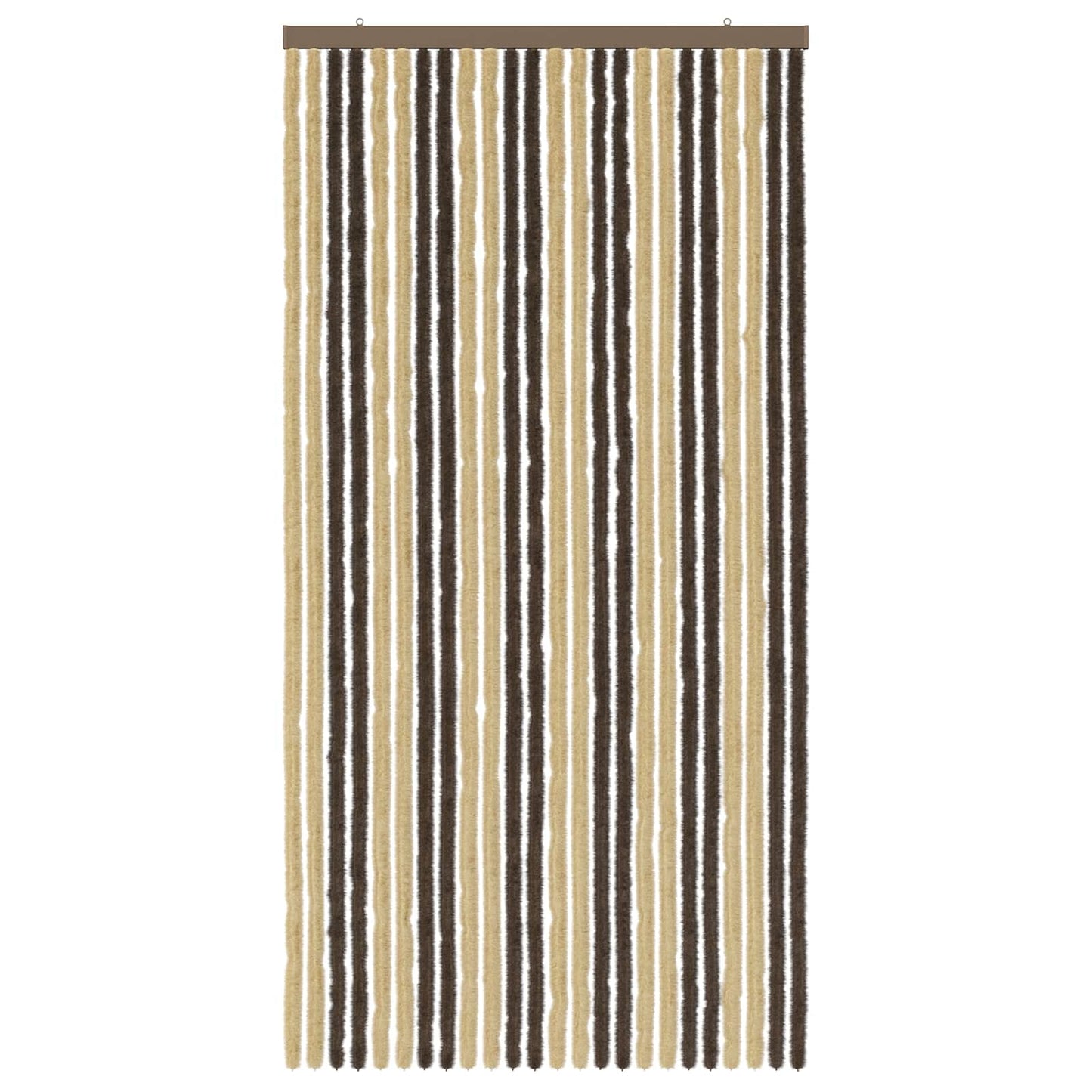 vidaXL Insect Curtain Chenille Dark Brown and Beige 100 x 200 cm
