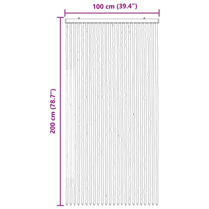 vidaXL Insect Curtain Chenille Dark Brown and Beige 100 x 200 cm