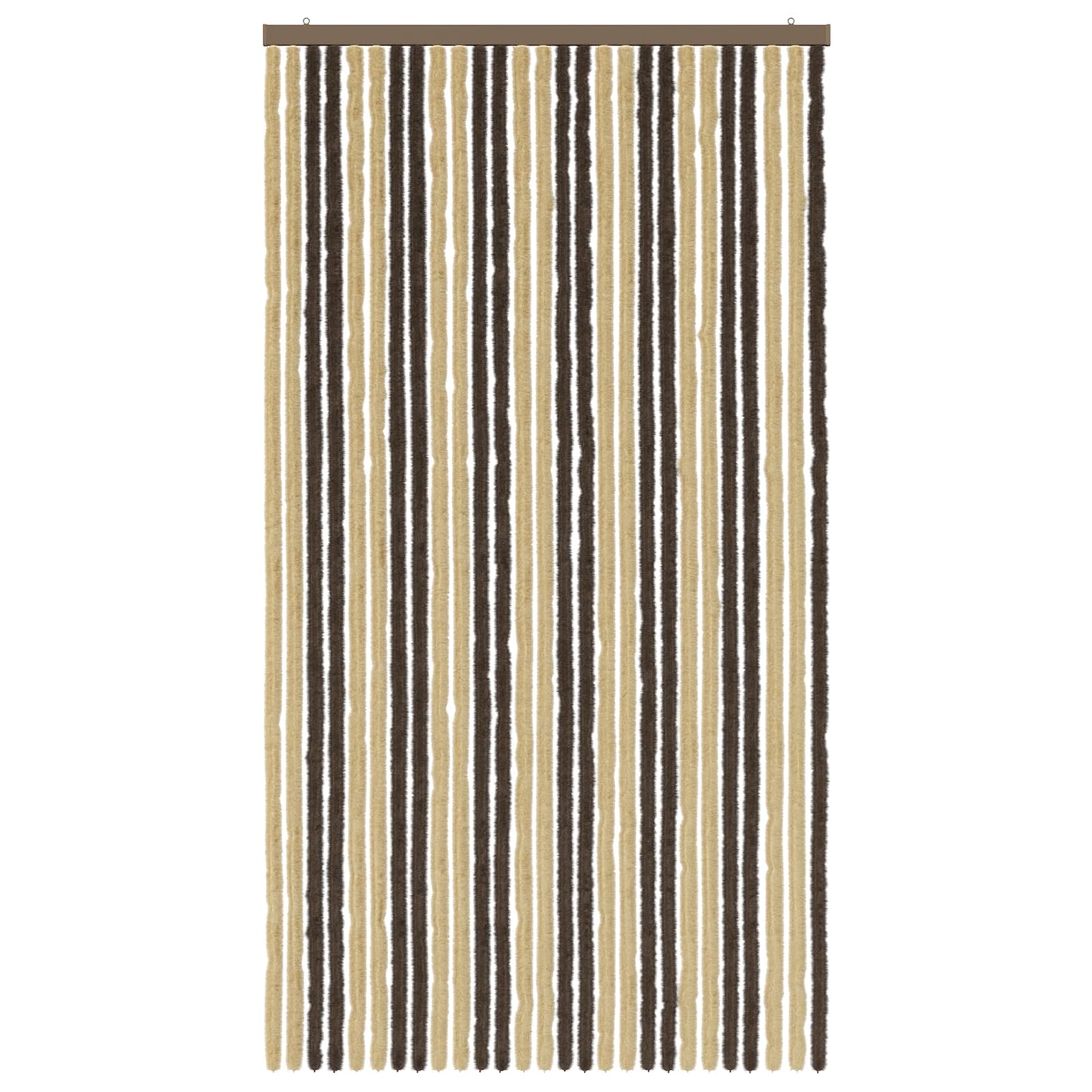 vidaXL Insect Curtain Chenille Dark Brown and Beige 118 x 220 cm