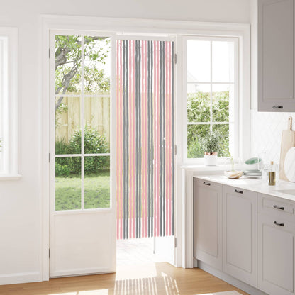 vidaXL Insect Curtain Chenille Silver Grey and Pink 56 x 185 cm