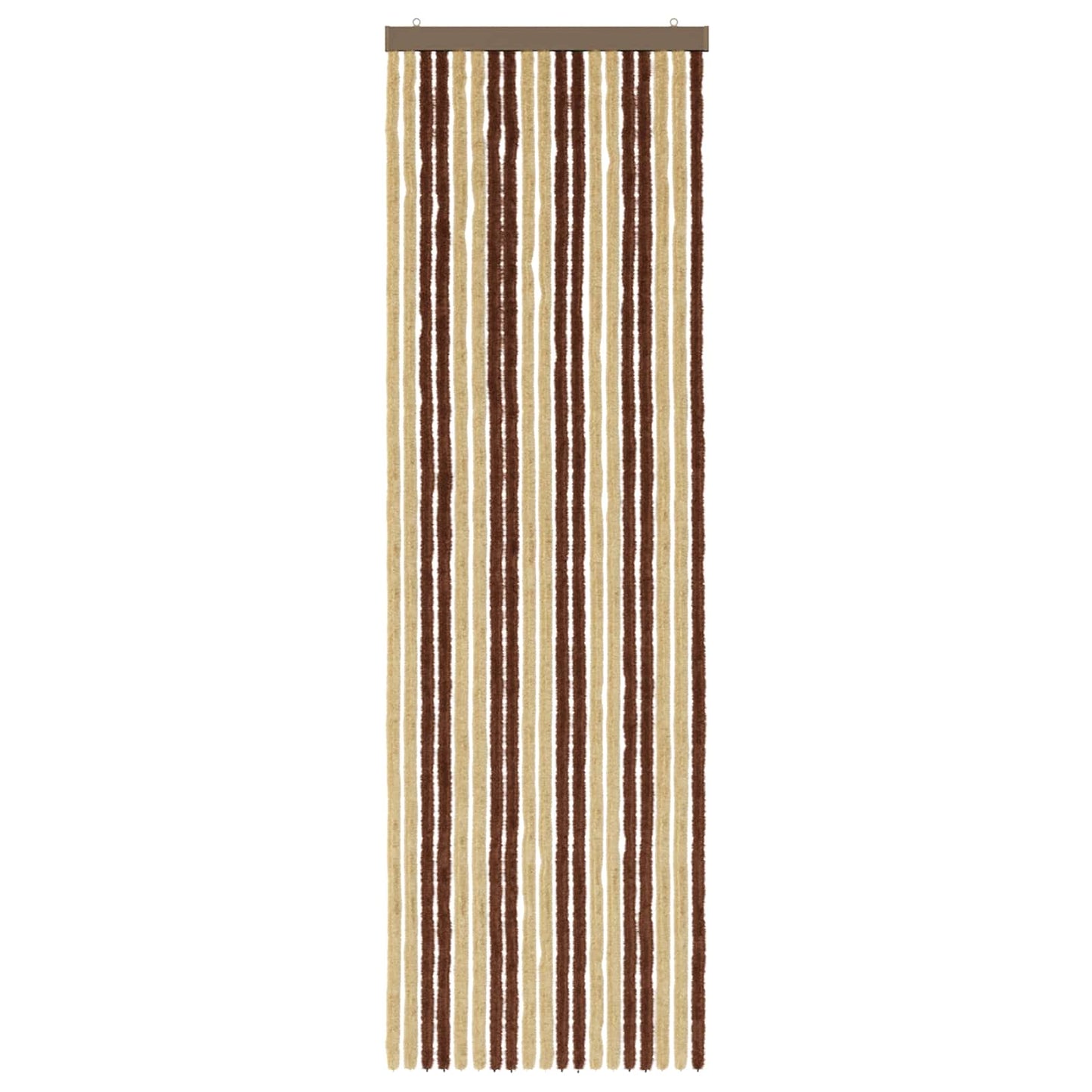 vidaXL Insect Curtain Chenille Brown and Beige 56 x 185 cm 100% PP