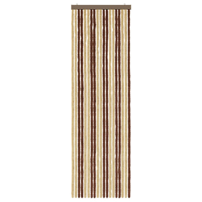 vidaXL Insect Curtain Chenille Brown and Beige 56 x 185 cm 100% PP