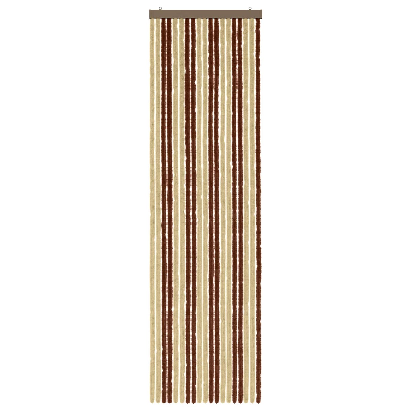 vidaXL Insect Curtain Chenille Brown and Beige 56 x 200 cm 100% PP