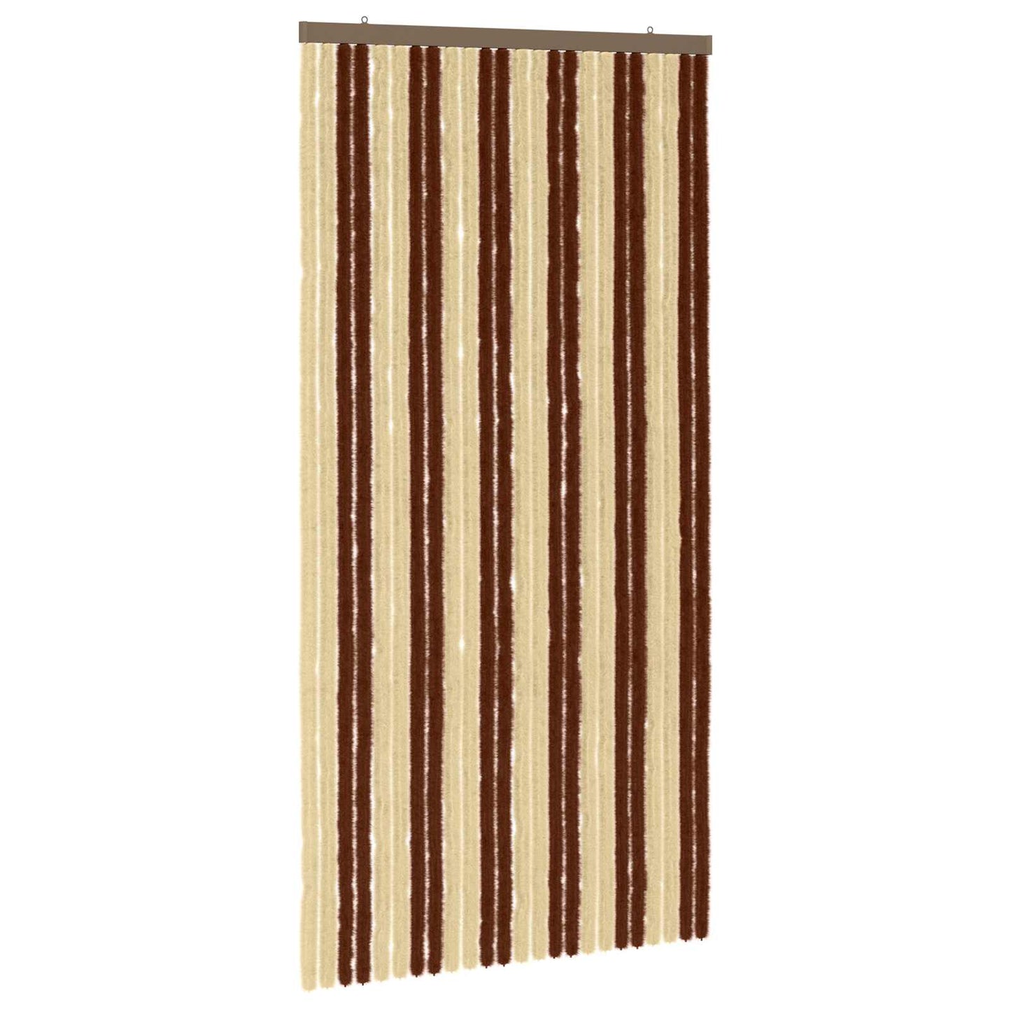 vidaXL Insect Curtain Chenille Brown and Beige 100 x 200 cm 100% PP