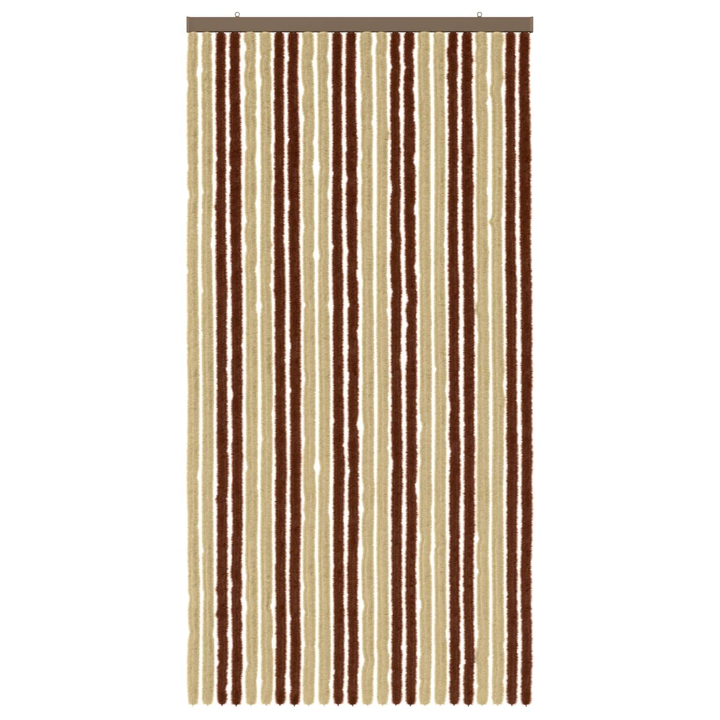 vidaXL Insect Curtain Chenille Brown and Beige 100 x 200 cm 100% PP