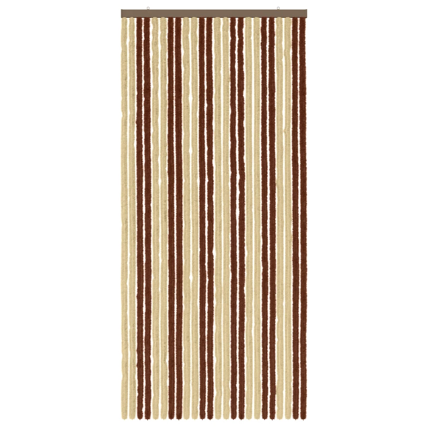 vidaXL Insect Curtain Chenille Brown and Beige 100 x 220 cm 100% PP