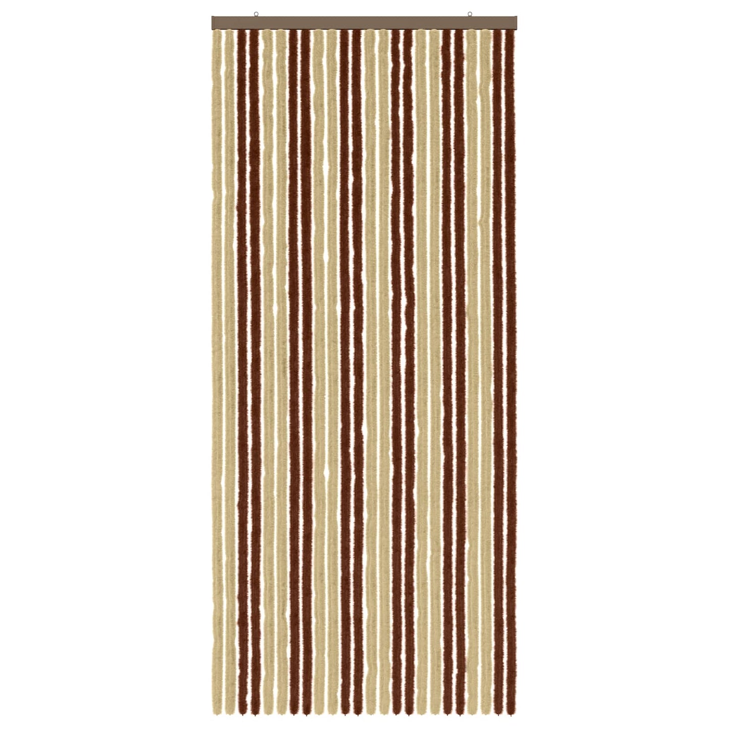 vidaXL Insect Curtain Chenille Brown and Beige 100 x 230 cm 100% PP