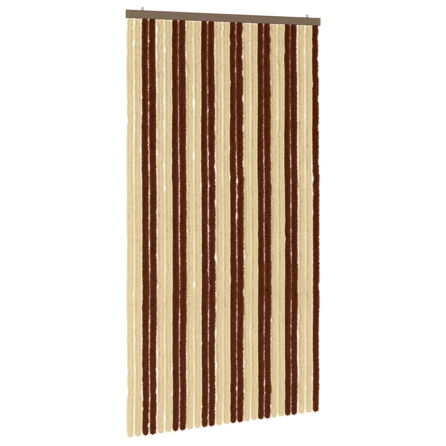 vidaXL Insect Curtain Chenille Brown and Beige 118 x 220 cm 100% PP