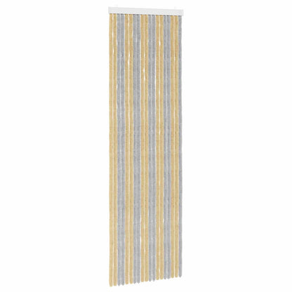 vidaXL Insect Curtain Chenille Grey and Beige 56 x 185 cm 100% PP