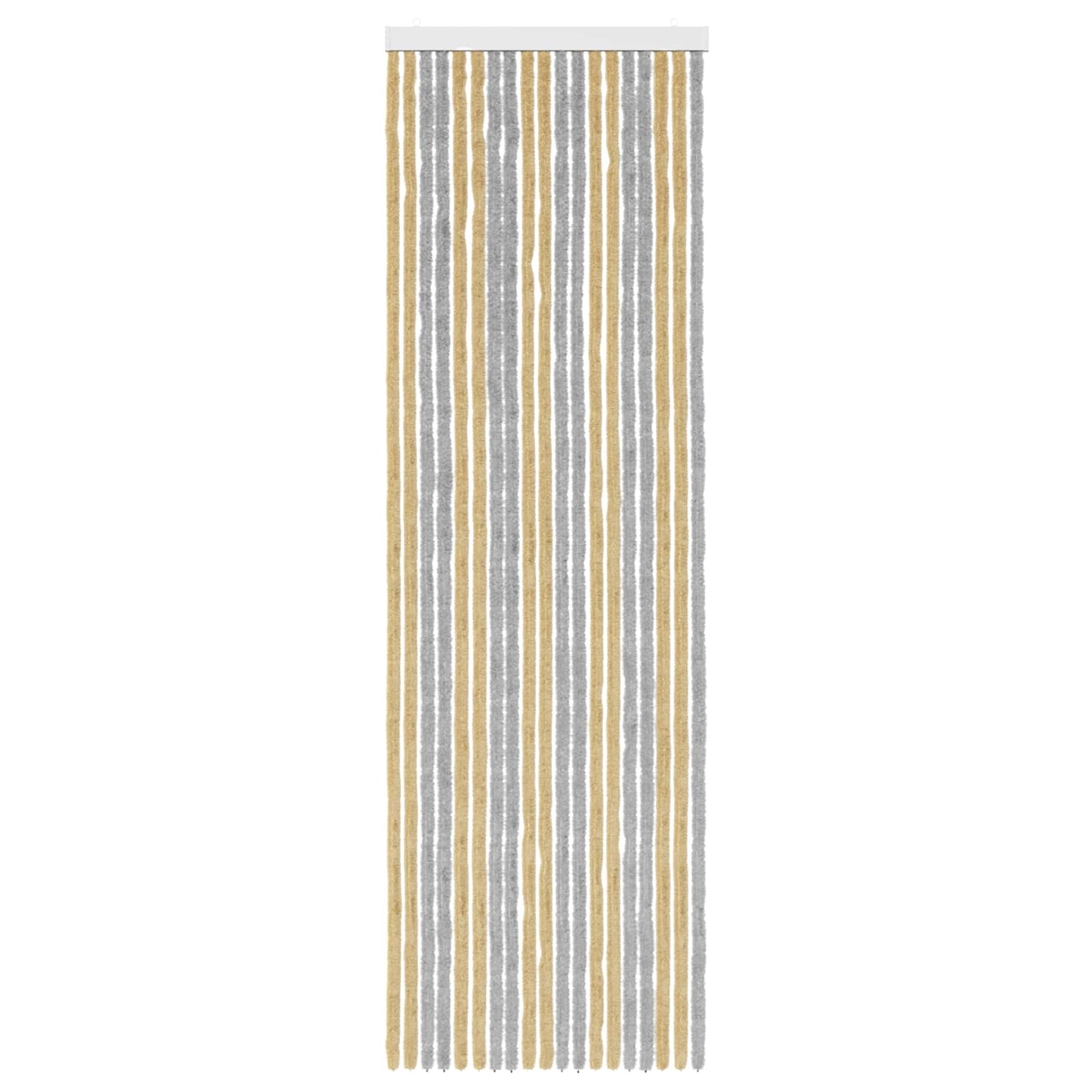 vidaXL Insect Curtain Chenille Grey and Beige 56 x 185 cm 100% PP